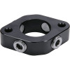 Water Neck Spacer, 1 in Thick, Four 1/2 in NPT Female Ports, O-Ring Seal, Aluminum, Black Anodized, Chevy V8