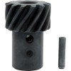 Distributor Gear, 0.491 in Shaft, Iron, Black Melonized, Chevy V6 / V8