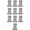 Aluminum Oval Head Quarter Turn Fasteners, .500 In. Grip, 10/Pack