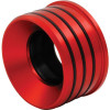 Axle Housing Seal, Inner, O-Ring, 2.625 in OD, 1.125 in ID, 0.188 in Thick, Aluminum / Rubber, Red Anodized, 3/16 in Wall 3 in Axle Tubes, Ford 9 in,