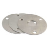Crankshaft Pulley Spacer, 0.063 / 0.078 and 0.125 in Thick, Aluminum, Natural, Chevy V8, Set of 3