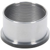 Ball Joint Adapter, Press-On to Threaded, 2.010 in OD, 1.25 in Tall, Steel, Natural