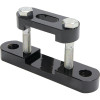 Panhard Bar Bracket, Frame Mount, Clamp-On, Steel, Cadmium, 2 in Square Tubing