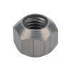 Lug Nut, Hard Coat, 5/8-11 in Thread, 1 in Hex Head, Double 45 Degree Seat, Open End, Aluminum, Gray Anodized, Set of 10