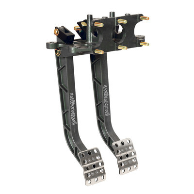 Pedal Assembly, Brake / Clutch, 6.25 to 1 Ratio, 11.89 in Long, Reverse Swing Mount, Aluminum, Black Paint,