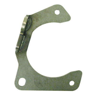 Brake Caliper Bracket, Front, Driver Side Mount, Bolt-On, Steel, Hybrid Rotor, GM Metric Caliper, Mustang II / Pinto