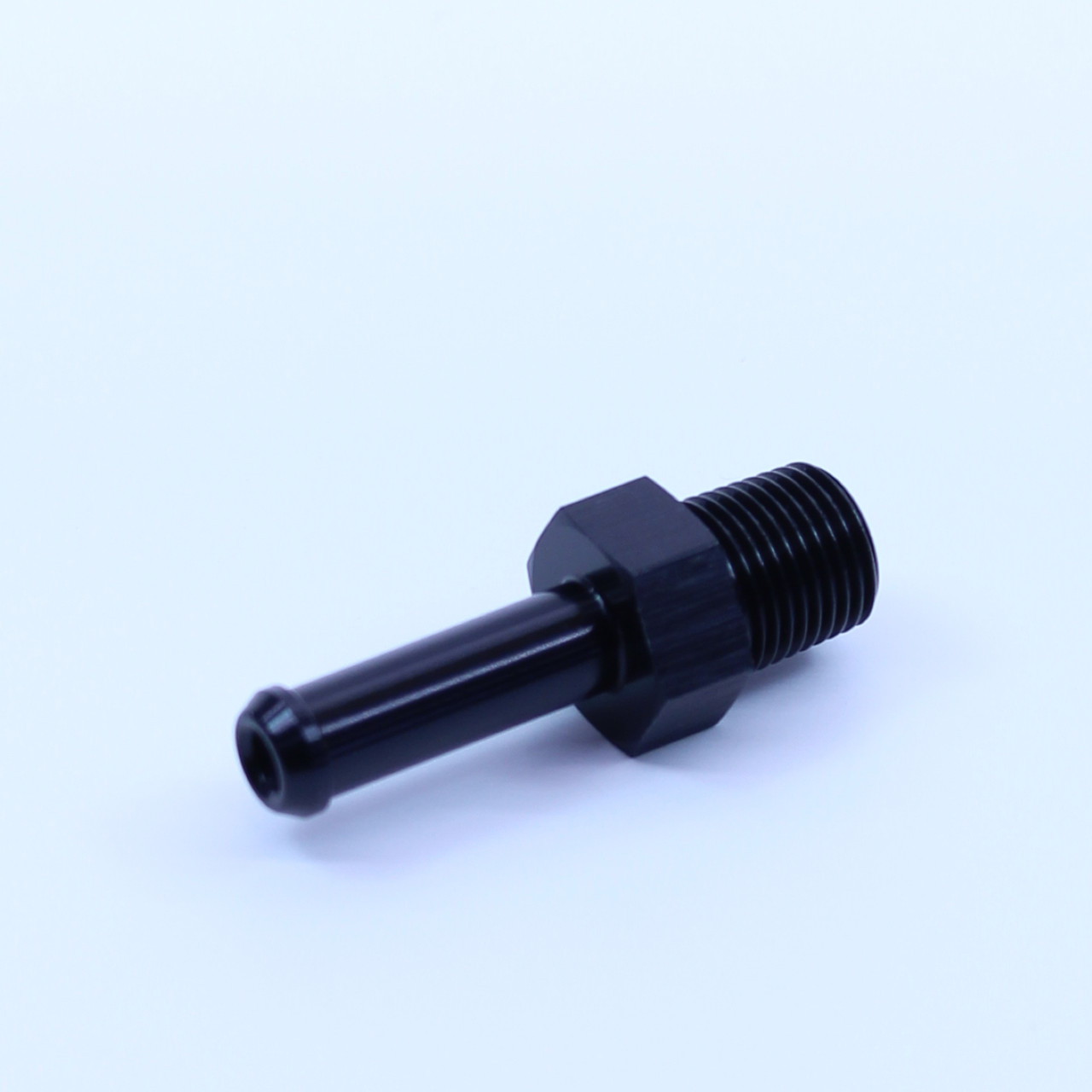 RADIATOR FITTING 1/8NPT M TO 4 AN BARB