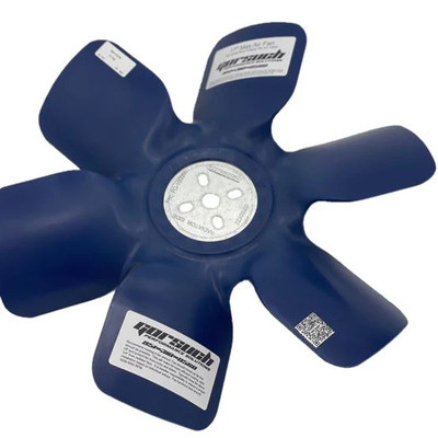 Mechanical Cooling Fan, Max Air, 17 in Fan, 6 Blade, 5/8 in Pilot, Universal Bolt Pattern, Aluminum Hub / Plastic Blades, Blue,