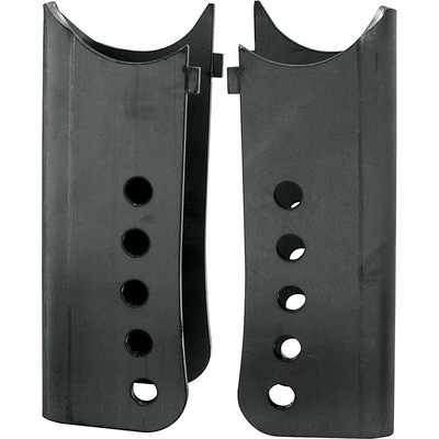 Trailing Arm Bracket, Stock, Lower, Weld-On, 3 in OD Axle Tubes, Steel, Natural, Pair
