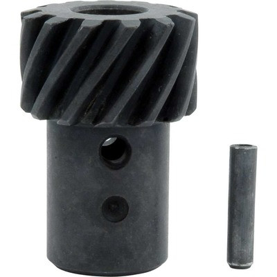 Distributor Gear, 0.491 in Shaft, Iron, Black Melonized, Chevy V6 / V8