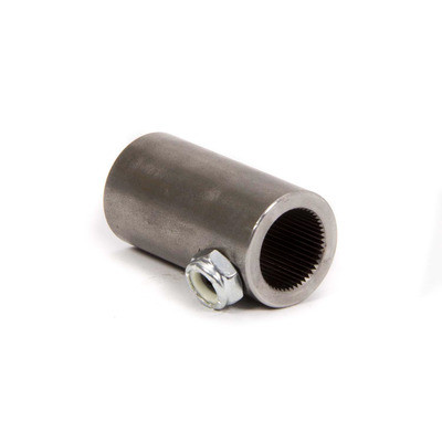 Steering Shaft Coupler, 3/4 in 20 Spline to 3/4 in Smooth, Weld-On, Steel, Sweet / Woodward Steering Column