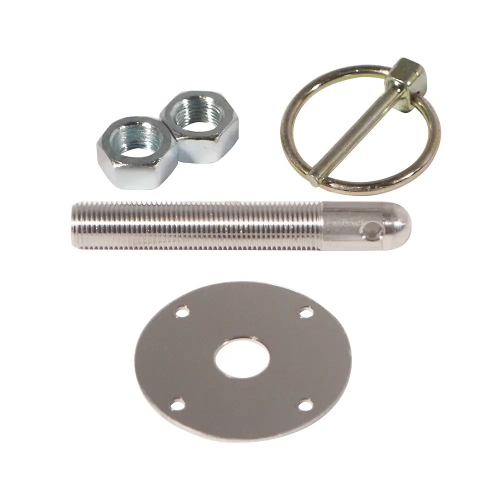Hood Pin Kit - 1/2" Pin / Torsion Style Clip
