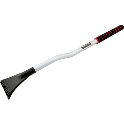 Mud Scraper, 32 in Long, Foam Grip, Aluminum / Plastic, Black / Gray