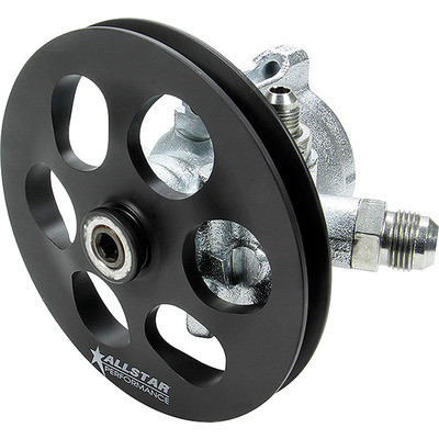 Power Steering Pump, GM Type 2, 3 gpm, 1300 psi, V-Belt Pulley, Steel, Zinc