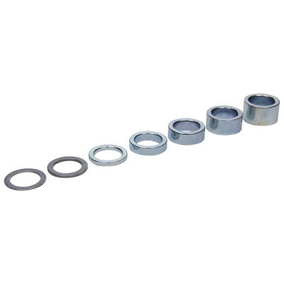 Bump Steer Spacer, 0.030-0.500 in Thick Spacers, Steel, Zinc Oxide, Kit