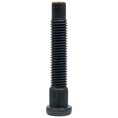 Wheel Stud, 5/8-11 in Thread, 3.750 in Long, 0.690 in Knurl, Steel, Black Oxide, Set of 5