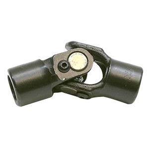 Steering Universal Joint, Single joint, 3/4 in Smooth Bore to 5/8 in Smooth Bore, Steel, Black Oxide