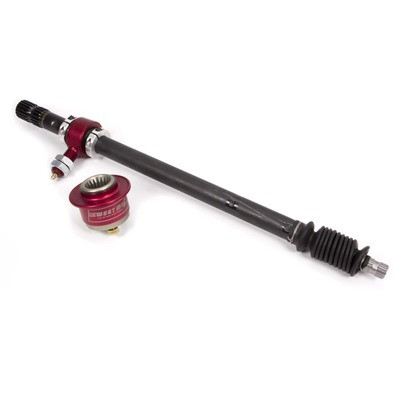 Steering Column, Adjustable, 22-32 in Length, 3/4-20 in Spline, Aluminum, Natura