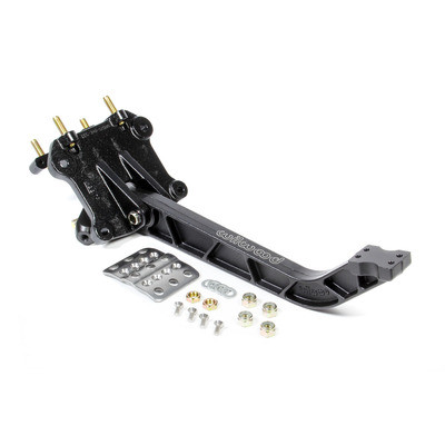 Pedal Assembly, Brake, 6.25 to 1 Ratio, 11.710 in Long, Reverse Swing Mount, Aluminum, Black Paint, Kit