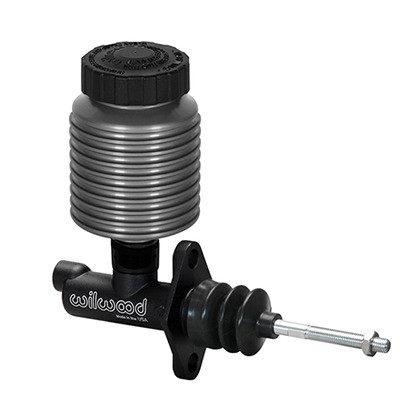 Master Cylinder, Remote Reservoir, Aluminum, Black Paint, Kit