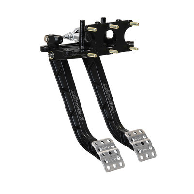 Pedal Assembly, Tru-Bar, Brake / Clutch, 6.25 to 1 Ratio, 11.890 in Long, Reverse Swing Mount, Aluminum, Black Paint