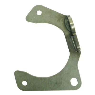 Brake Caliper Bracket, Front, Passenger Side Mount, Bolt-On, Hybrid Rotor, Steel, GM Metric Caliper, Mustang II / Pinto