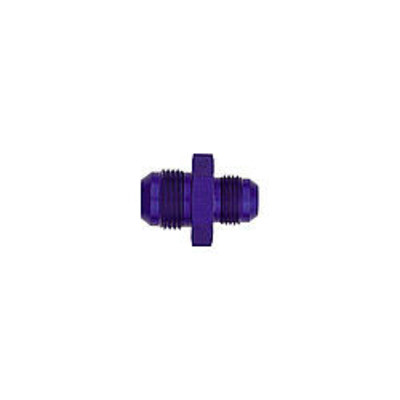 Fitting, Adapter, Straight, 4 AN Male to 3 AN Male, Aluminum, Blue Anodized