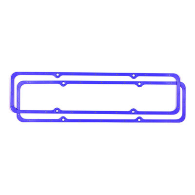 Valve Cover Gasket, Perm-Align, 0.188 in Thick, Steel Core Silicone Rubber, Small Block Chevy, Pair
