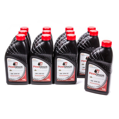 Motor Oil, High Zinc, 20W50, Semi-Synthetic, 1 qt Bottle, Set of 12