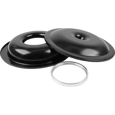 Air Cleaner Assembly, Lightweight, 14 in Round, Requires Element, 5-1/8 in Carb Flange, Dropped Base, 1/2 in Spacer, Aluminum, Natural, Kit