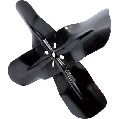 Mechanical Cooling Fan, 18 in Fan, 4 Blade, 5/8 in Pilot, Universal Bolt Pattern, Steel, Black Paint