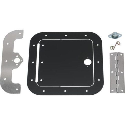Universal Aluminum Access Door, 6 x 6 Inch, Black
