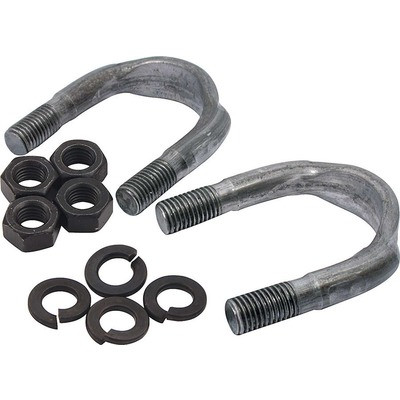 Universal Joint U-Bolt, Nuts / Washers Included, Steel, Natural, 1310 Series Yoke, Kit