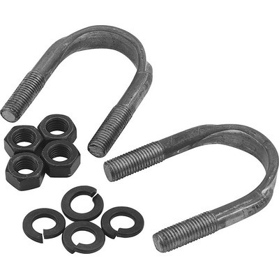 Universal Joint U-Bolt, Extra Long, Nuts / Washers Included, Steel, Natural, 1310 Series Yoke, Kit