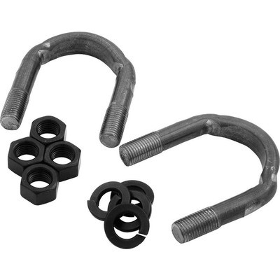 Universal Joint U-Bolt, Nuts / Washers Included, Steel, Natural, 1350 Series Yoke, Kit