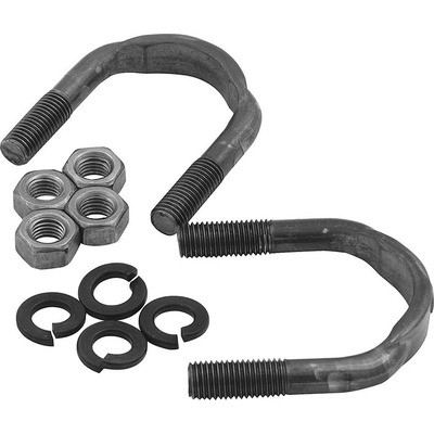 Universal Joint U-Bolt, Nuts / Washers Included, Steel, Natural, 1330 Series Yoke, Kit