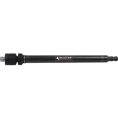Steering Shaft, Collapsible, 24-1/2 in Long, 3/4-20 Spline, Collapses 7 in, Steel, Black Paint, Universal