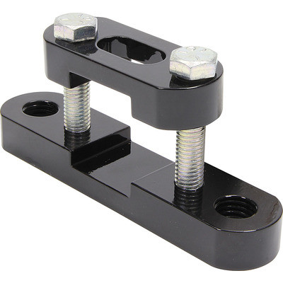 Panhard Bar Bracket, Frame Mount, Clamp-On, Steel, Black Powder Coat, 1-1/2 in Square Tubing,