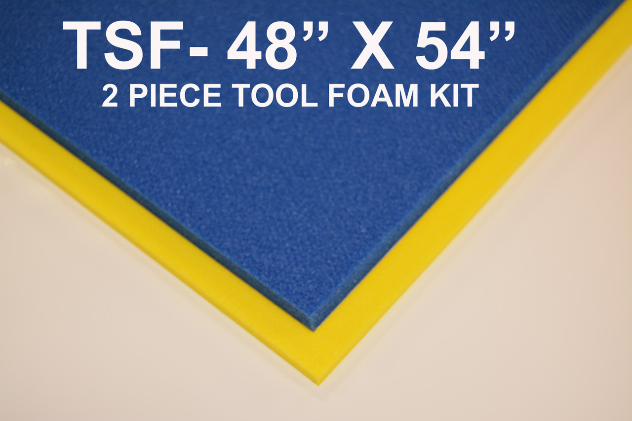 Tool Box Foam 12x 24 1/2 Thick (1 Piece) Blue 