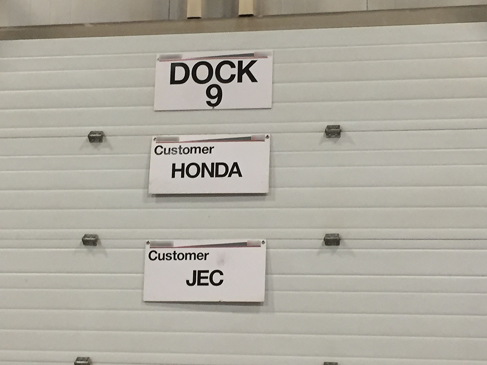 Custom Printed Warehouse Hanging Signs for Aisles, Racks, Docks