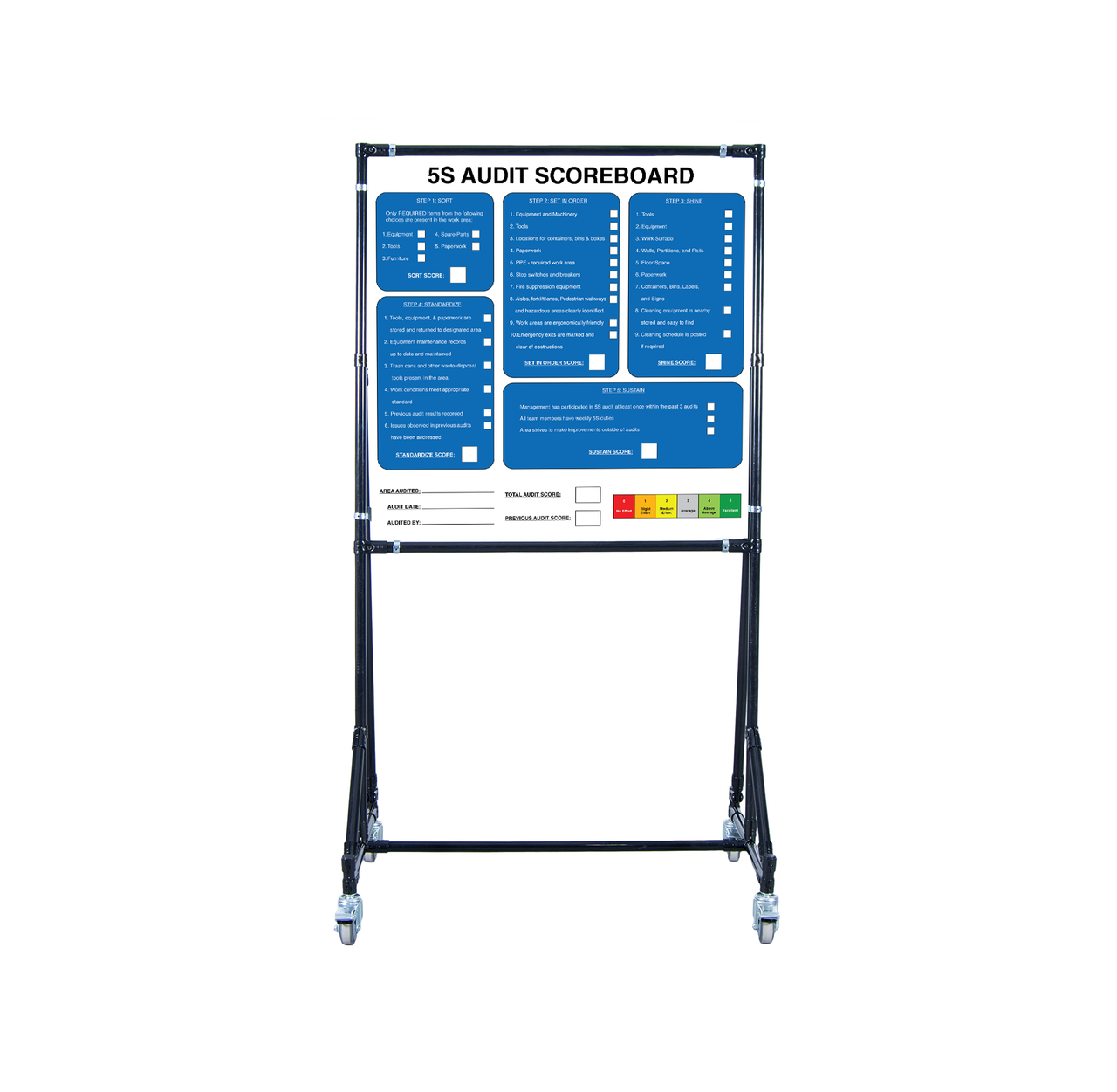 5S Audit Scoreboard (Aluminum) Dry Erase 36