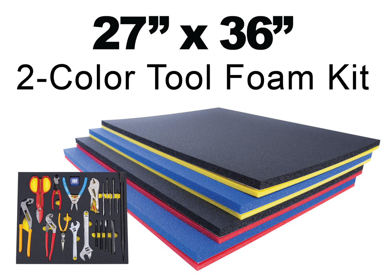 Tool Organization Custom Foam Insert Package for a Toolbox
