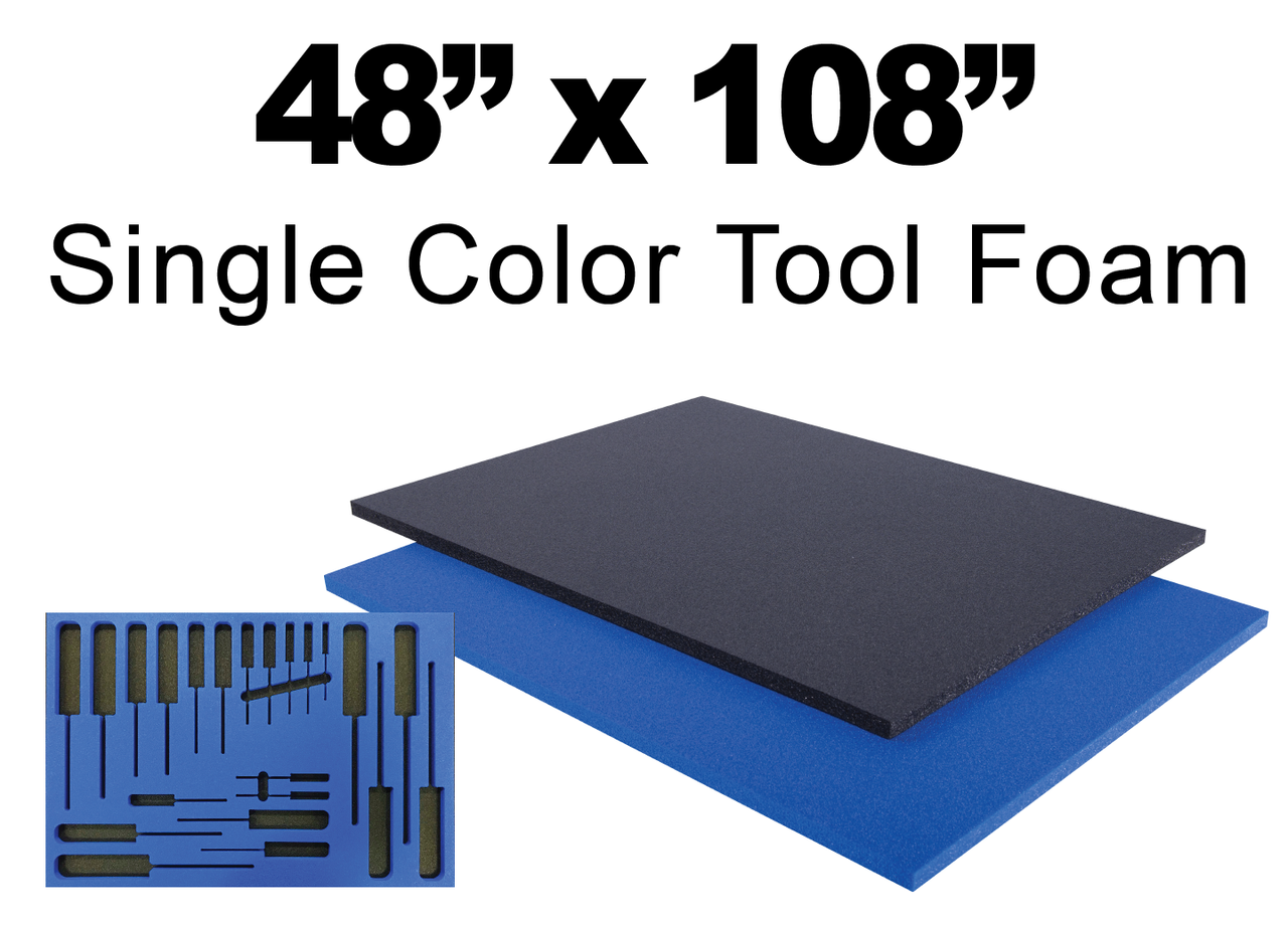 Tool Box Foam 48 x 108 1/2 Thick (1 Piece Roll)