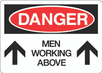 Danger Sign -Men Working Above