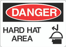 Danger Sign - Hard Hat Area