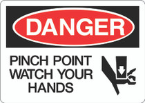 Danger Sign - Pinch Point Watch Your Hands