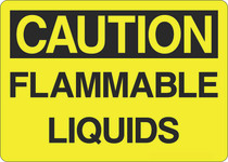 Caution Sign - Flammable Liquids