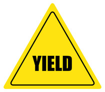 Yield  Floor Sign