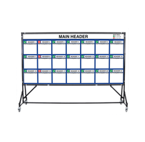 Lean Metric Board 92" x 46" Magnetic Dry Erase