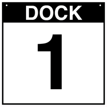 Loading Dock Sign - Dock 1